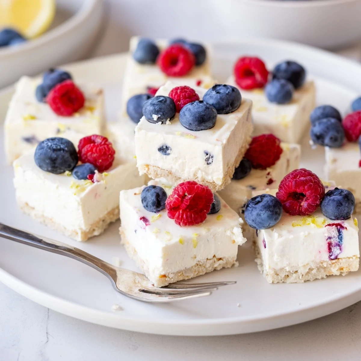 Quark Käsekuchen Bites